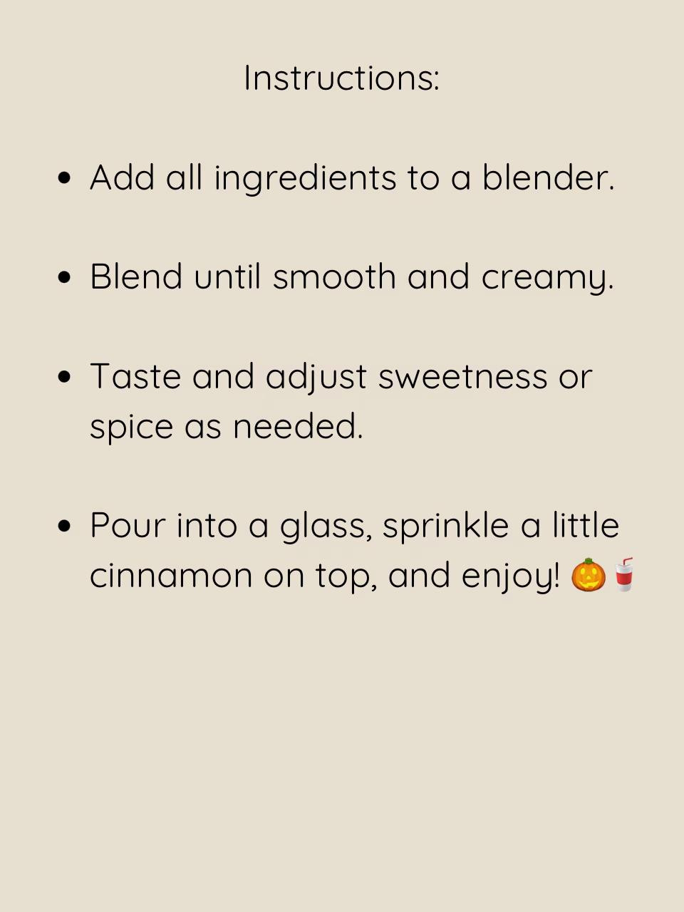 Pumpkin Pie Smoothie