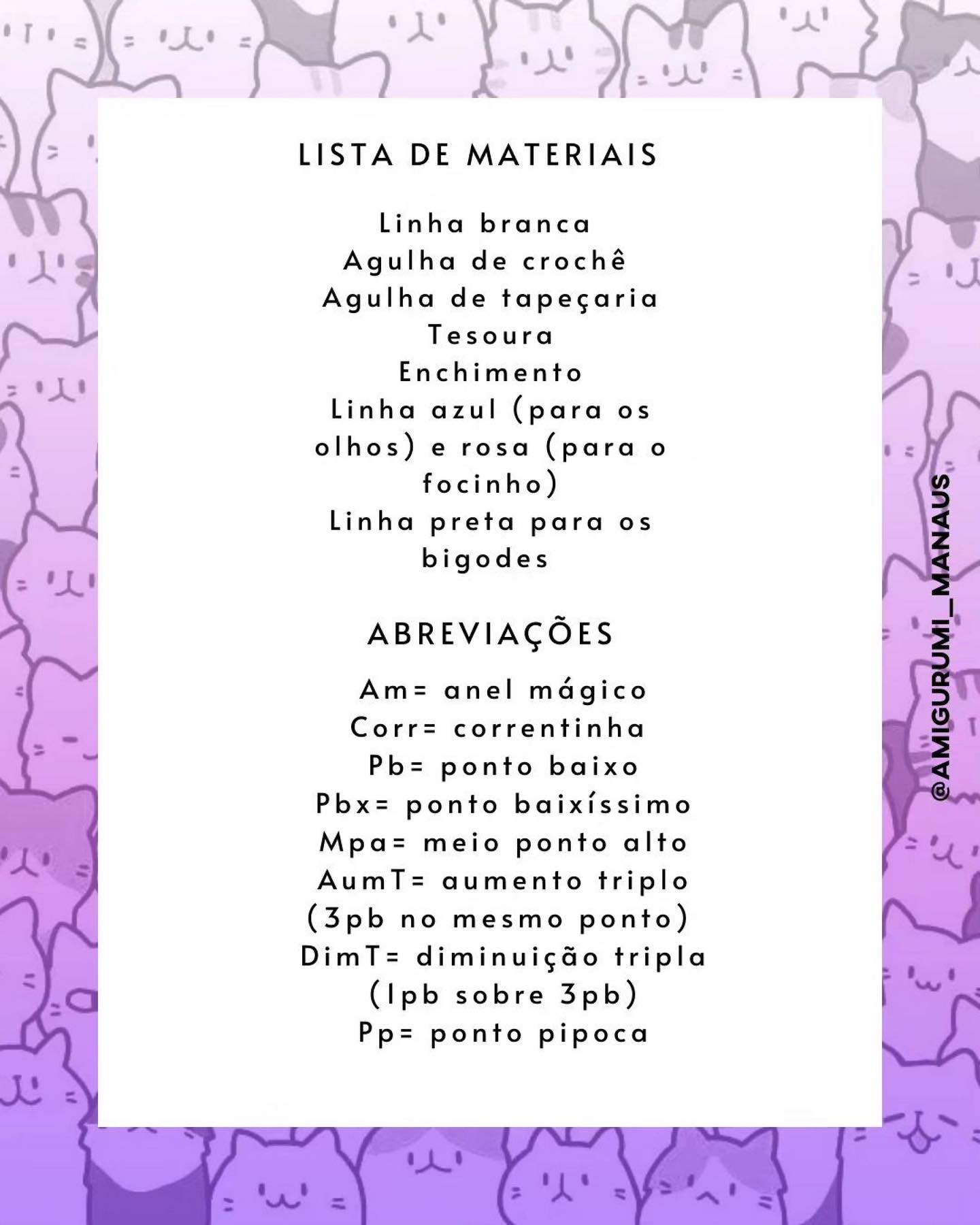 Receita Grátis de Amigurumi: Gato Kubo Fofo e Fácil