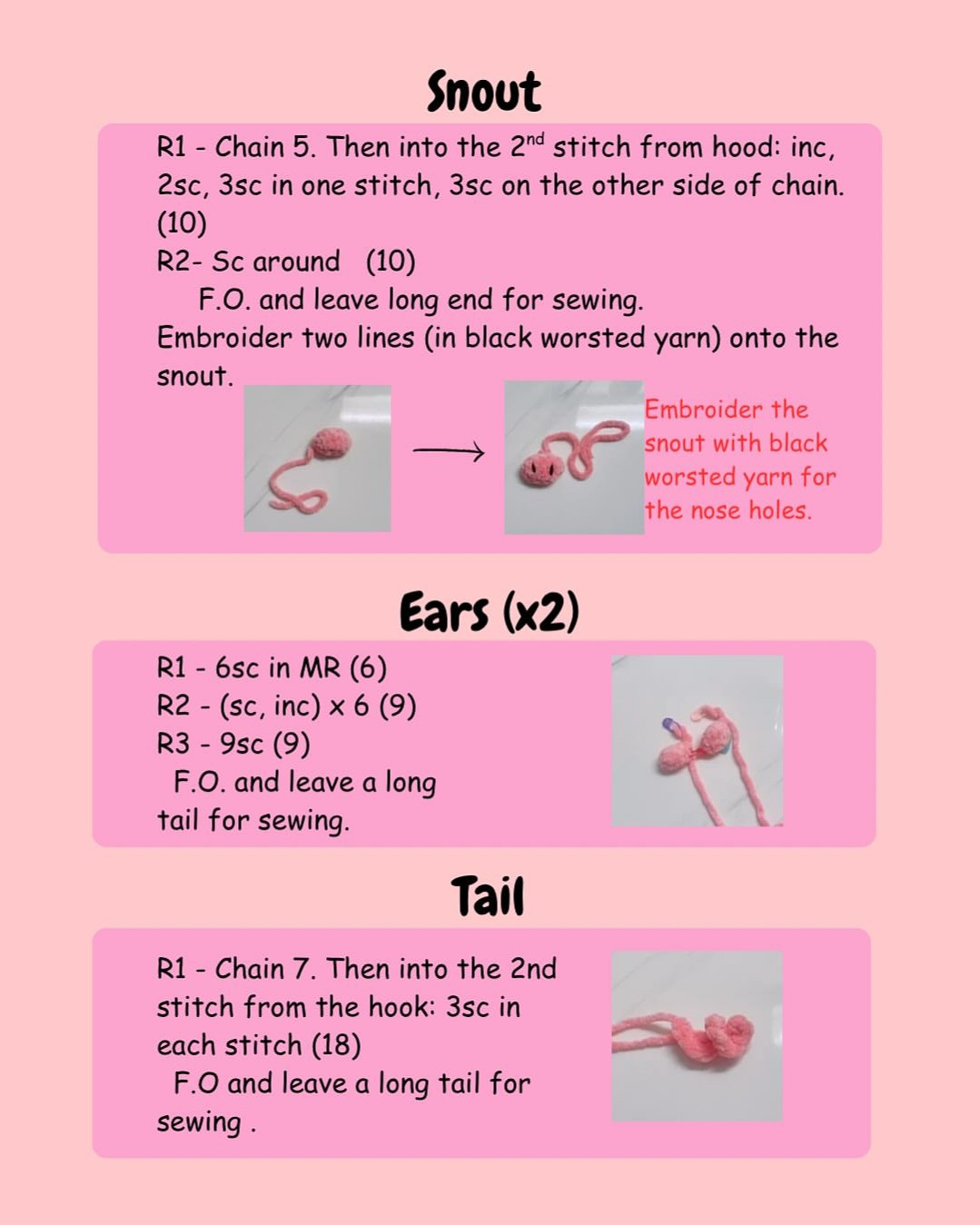Rosie the Squishy Piggy Free Crochet Pattern