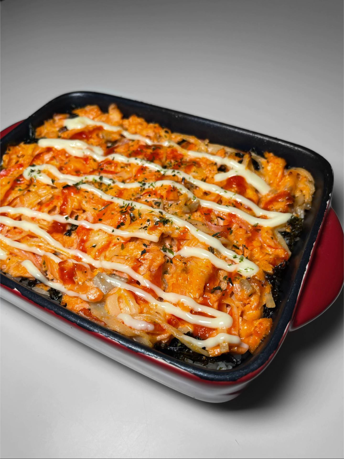 Salmon sushi bake ♡