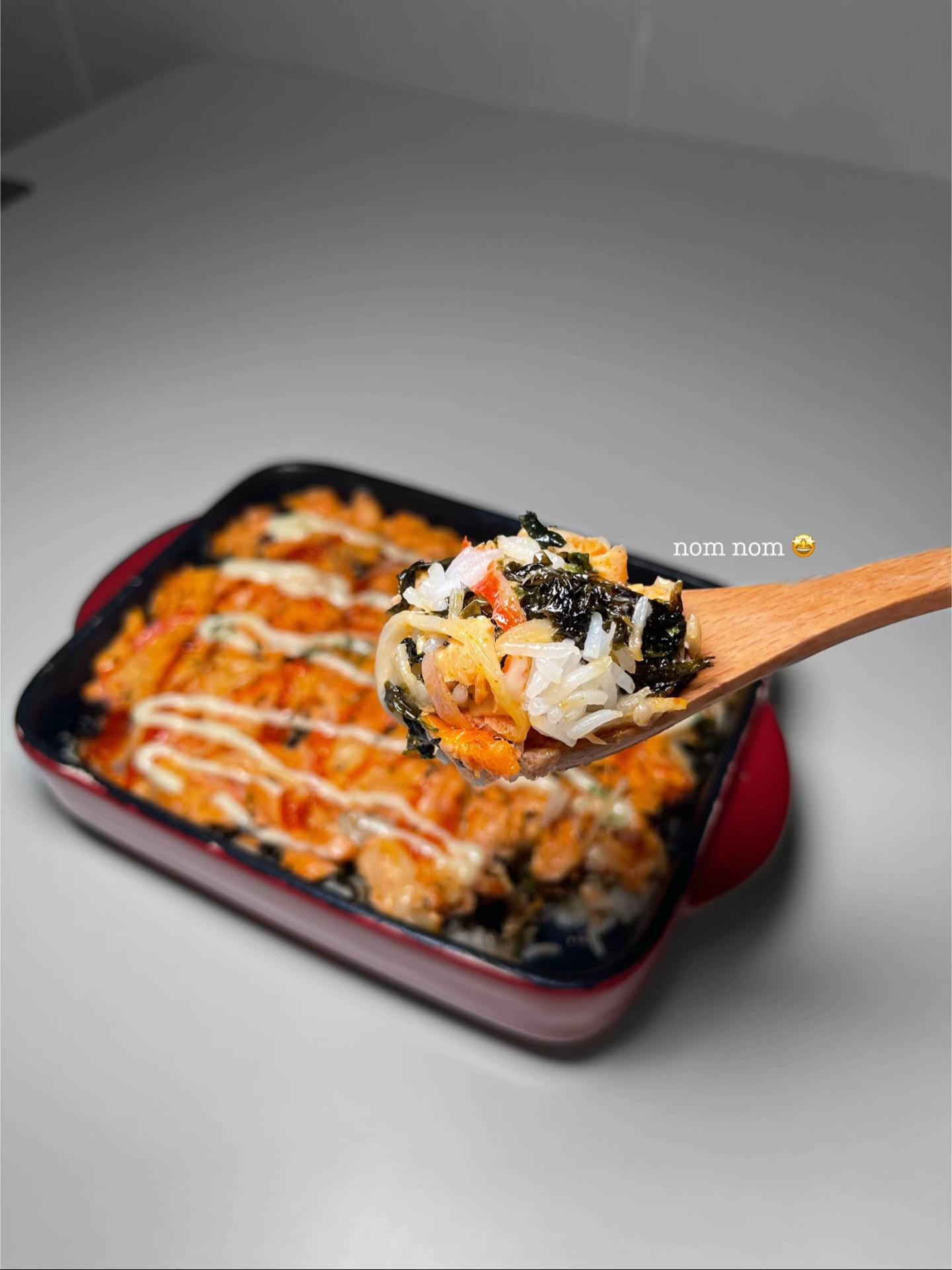 Salmon sushi bake ♡