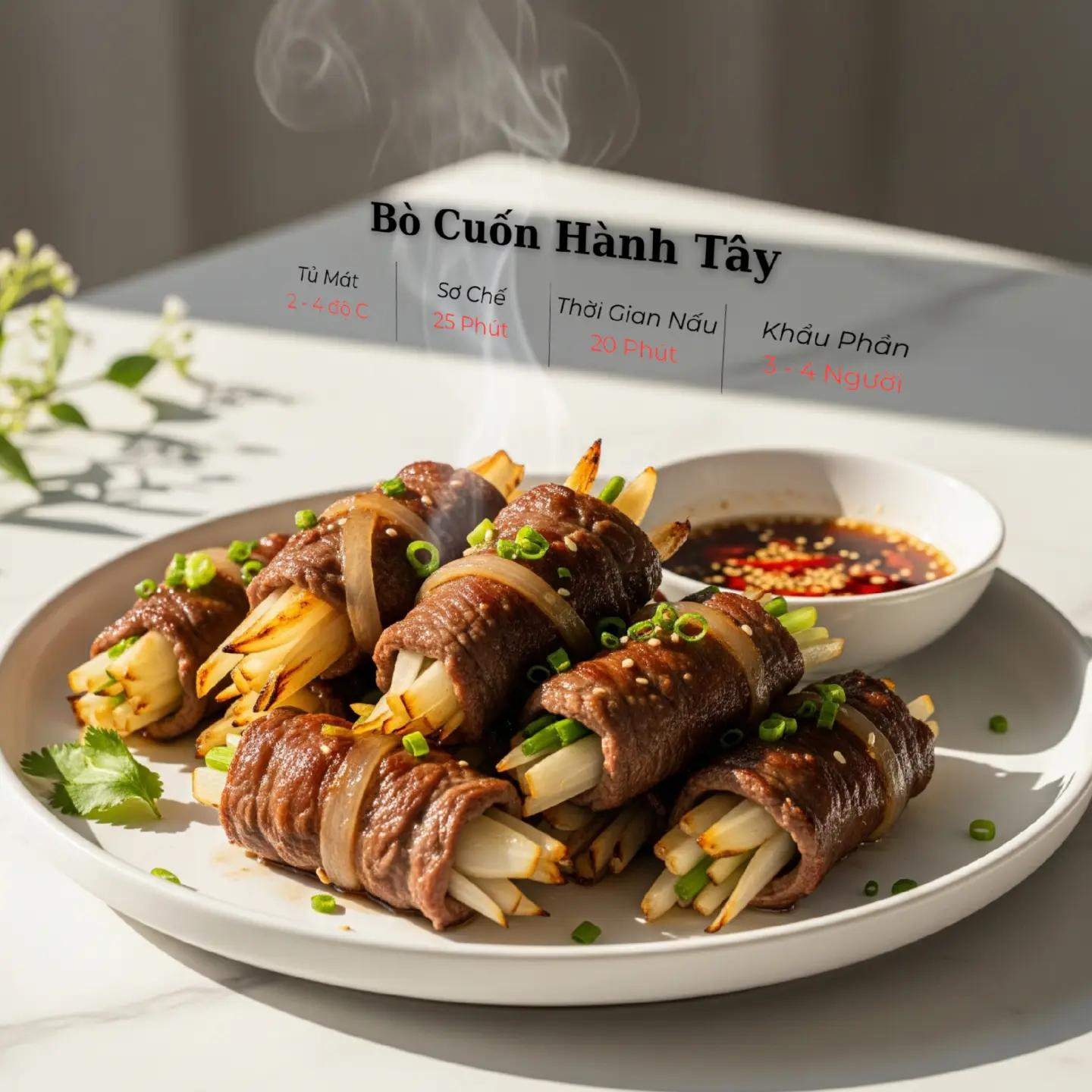 Sáu siêu phẩm món Bò. 
1. Bò lúc lắc. 
2. Bò nhúng dấm. 
3. Bò cuốn hành tây. 
4. Bò xào súp lơ. 
5. Bò nướng lá lốt. 
6. Canh khoai tây hầm bò. 

Trên đây là sáu món ăn từ thịt bò, rất dễ làm mà hương vị thì thơm ngon bổ dưỡng.