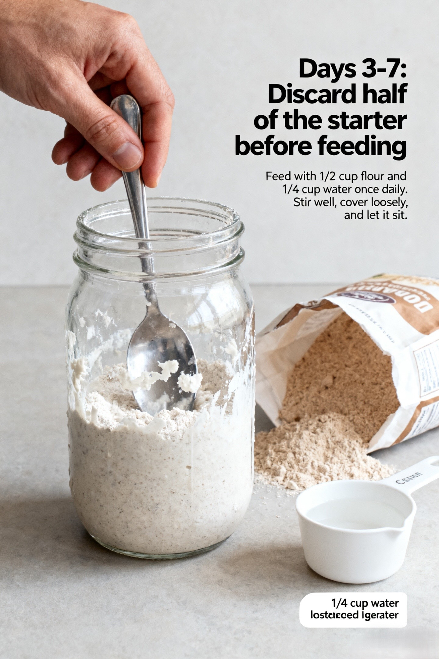 Sourdough Starter Instructions ⬇️
