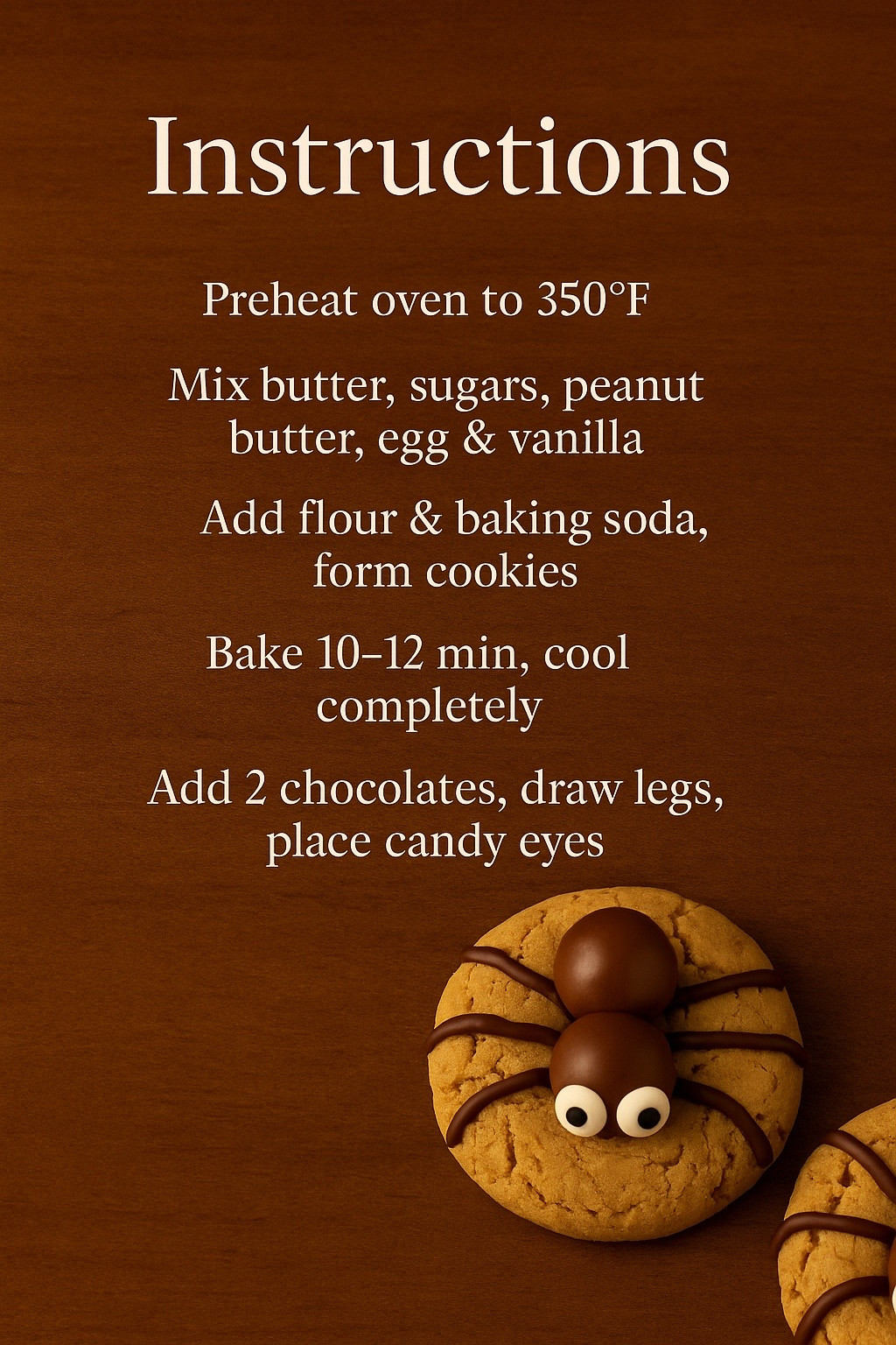 Spooky Spider Cookies Recipe