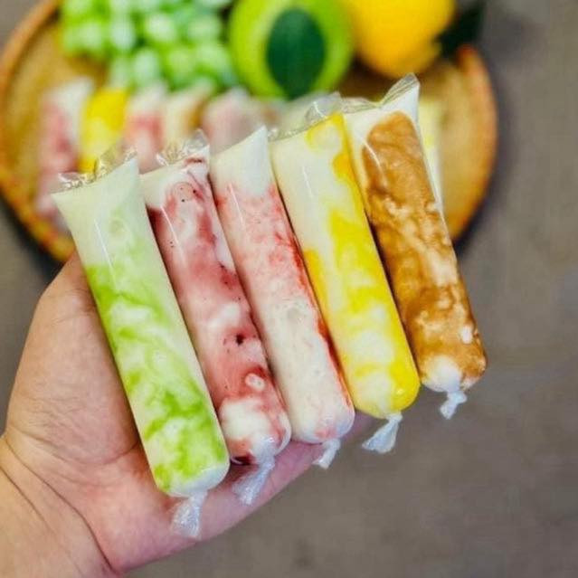 Sữa Chua Túi Mứt Hoa Quả Mát Lạnh Thơm Ngon