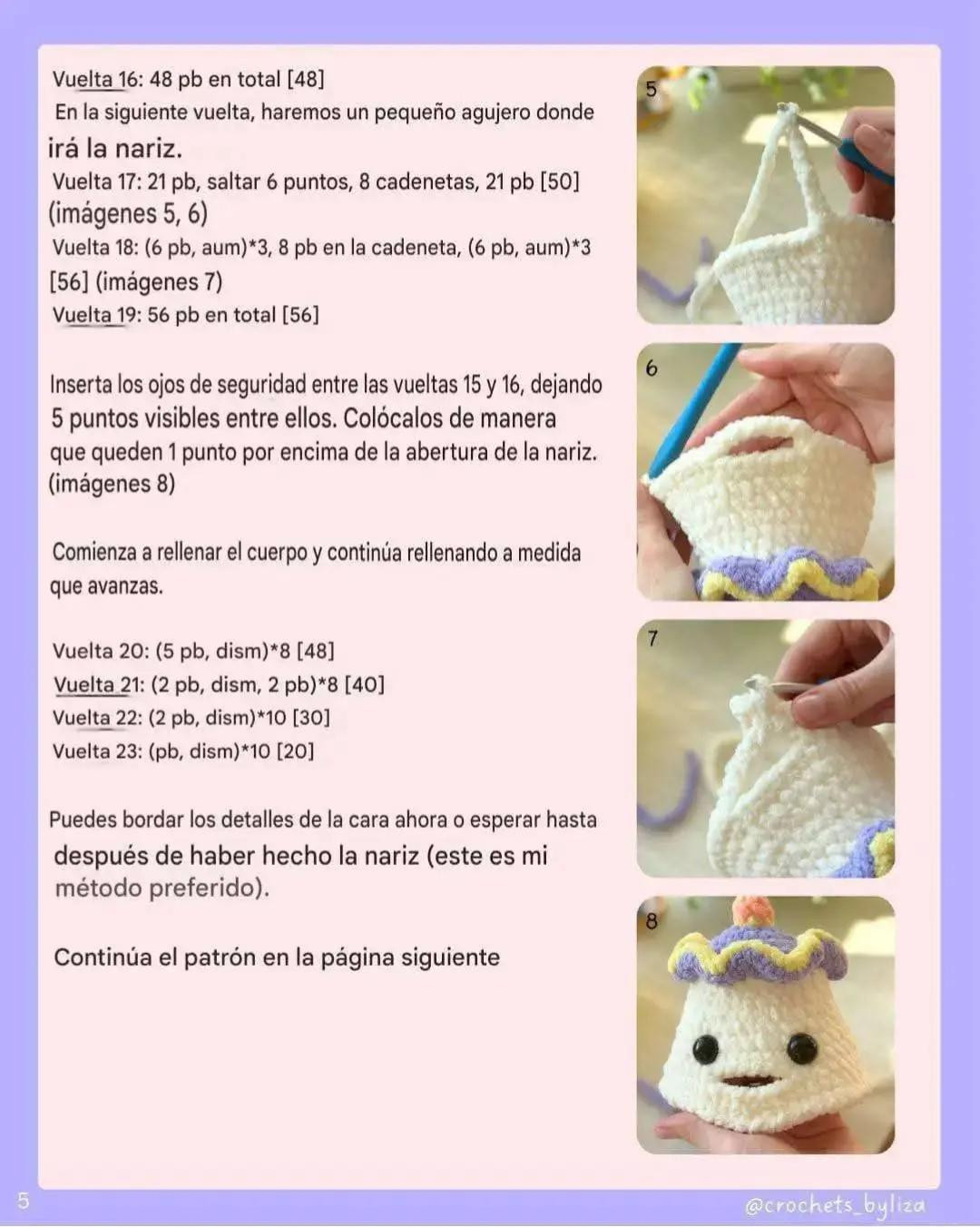 Tetera de crochet gratuita con diseño encantador