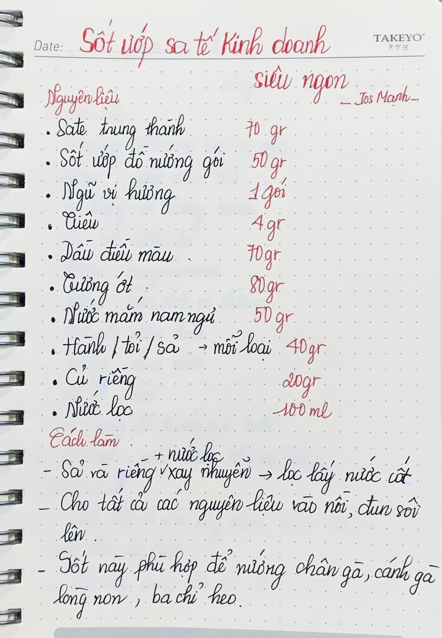 🌻 Tổng hợp các công thức sốt dễ làm: sốt bò bít tết, sốt chấm thịt nướng kinh doanh siêu ngon, sốt thái chua ngọt, sốt trộn mỳ - hủ tiếu siêu ngon, sốt nướng muối ớt, sốt ướp sa tế kinh doanh.