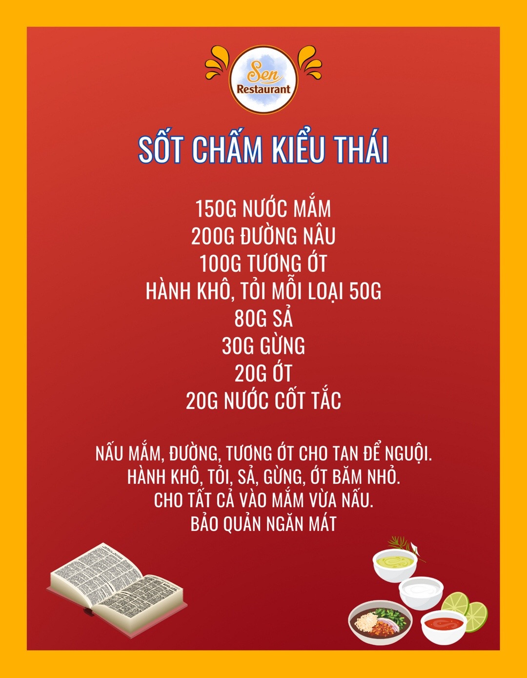 trọn bộ công thức nước mắm chấm