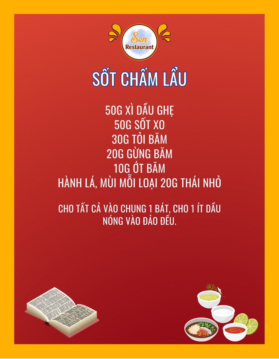 trọn bộ công thức nước mắm chấm