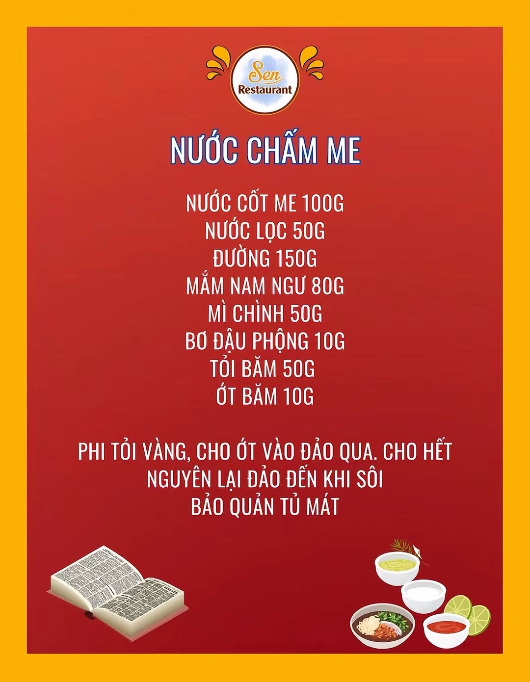 trọn bộ công thức nước mắm chấm