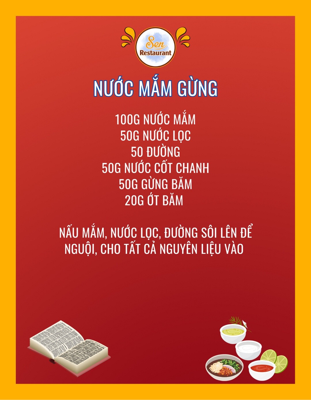 trọn bộ công thức nước mắm chấm