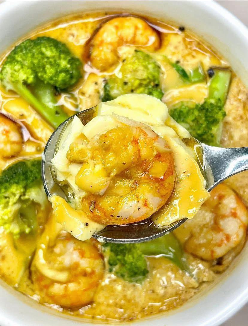🍤🥦 TRỨNG HẤP TÔM ĐẬU PHỤ BÔNG CẢI