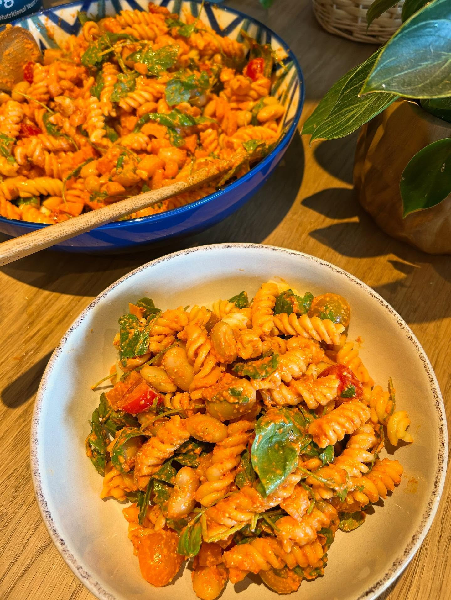 Vibrant Red Pesto Pasta Fiesta