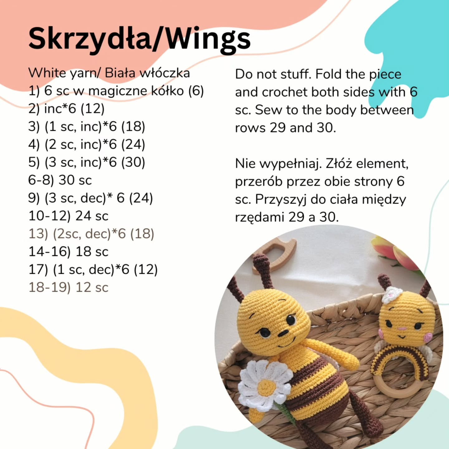 Adorable Amigurumi Bee and Rattle Crochet Pattern for Kids