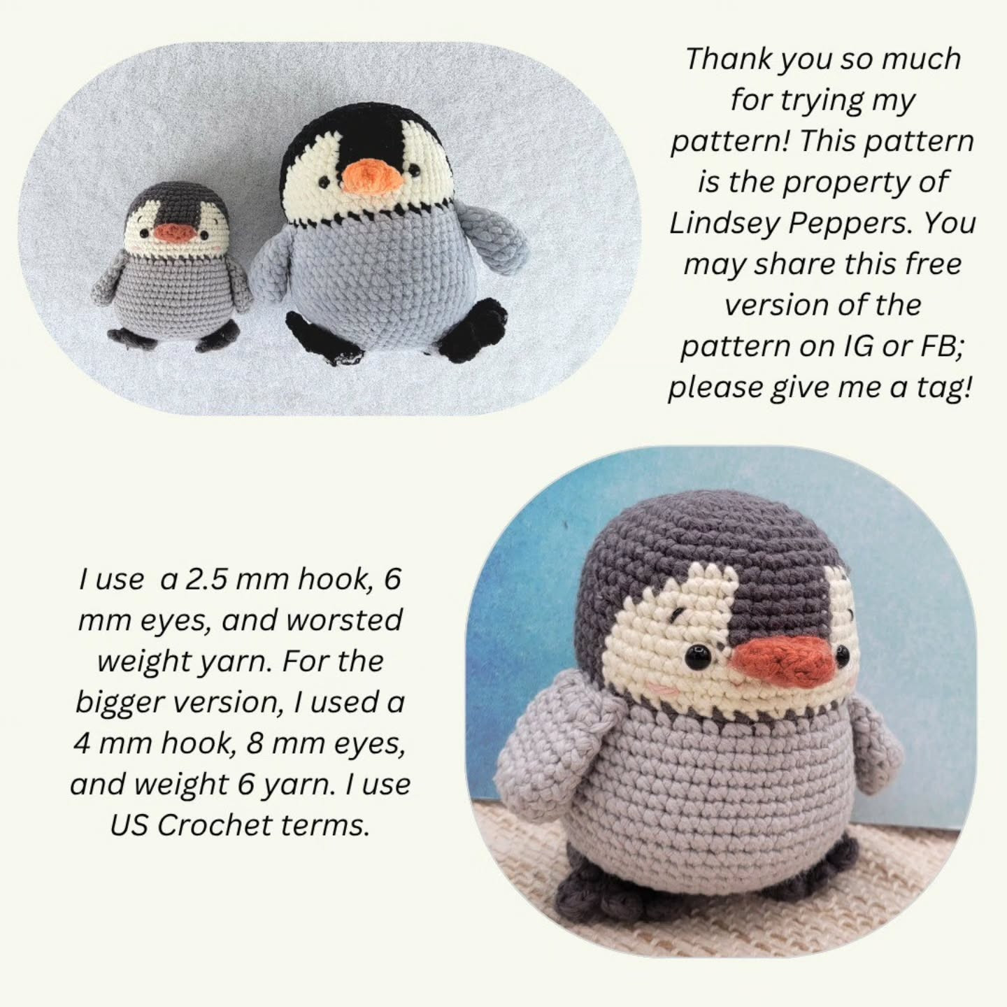 Adorable Baby Penguin Crochet Pattern for Beginners