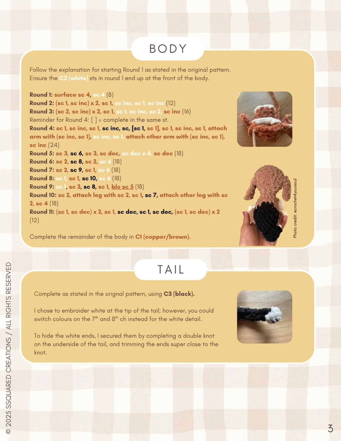 Adorable Beagle Crochet Pattern for Little Lady Modification