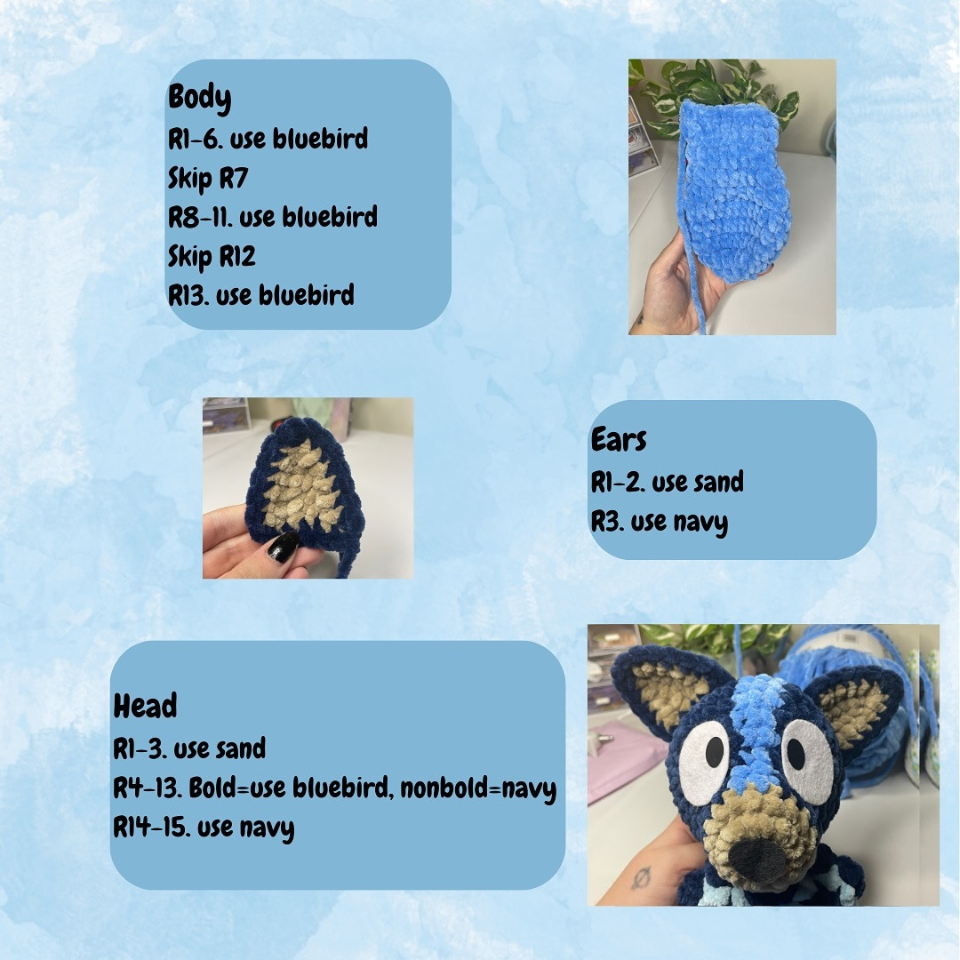 Adorable Blue Heeler Crochet Pattern by Zerogravitycrochet