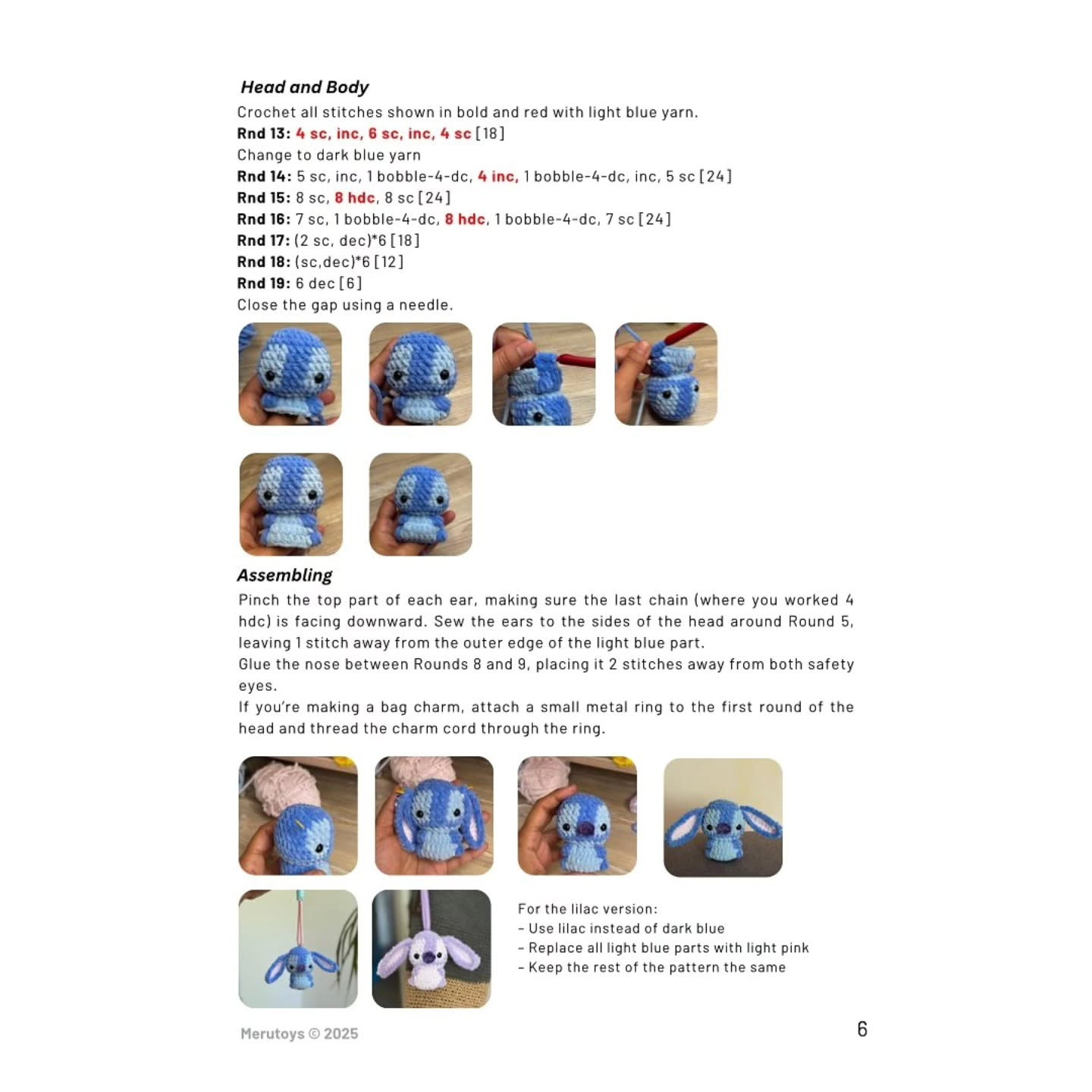 Adorable Bunny Keychain Free Crochet Pattern for Beginners