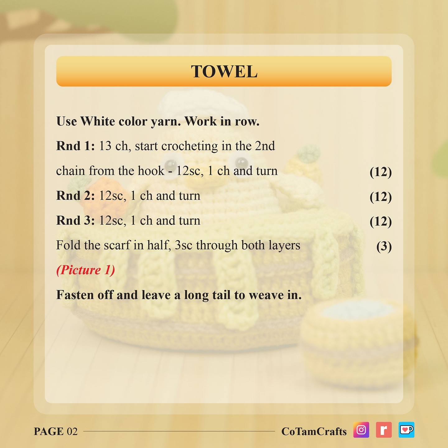 Adorable Chick in Basket Free Crochet Pattern