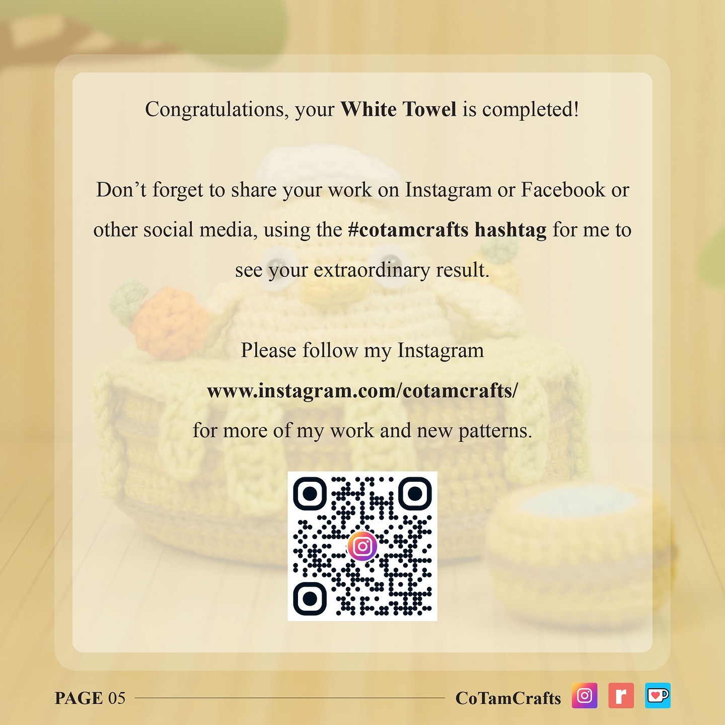 Adorable Chick in Basket Free Crochet Pattern