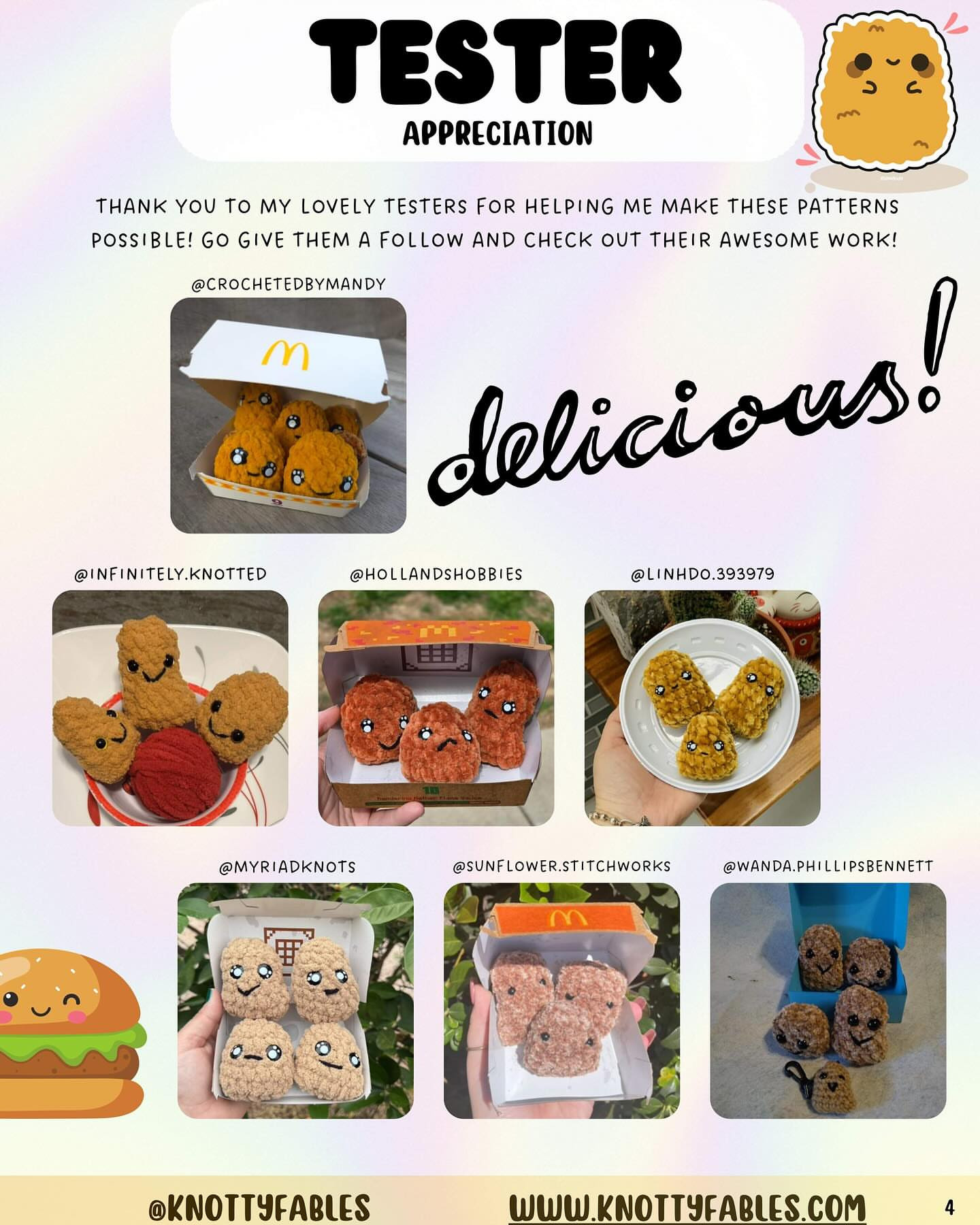 Adorable Chicken Nugget Crochet Patterns for Craft Enthusiasts