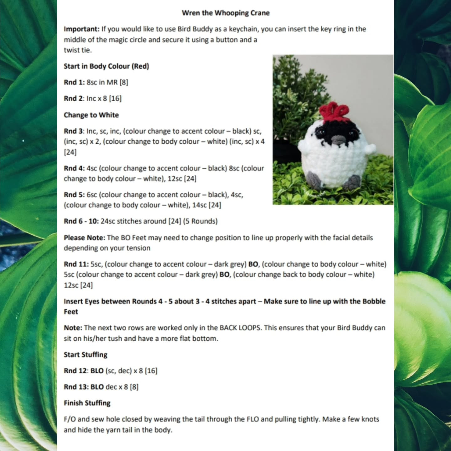 Adorable Crane Bird Crochet Pattern for Craft Lovers