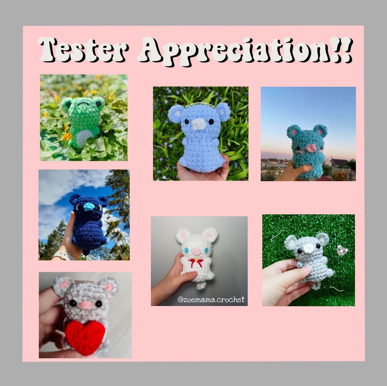 Adorable Crochet Bear and Koala Free Pattern