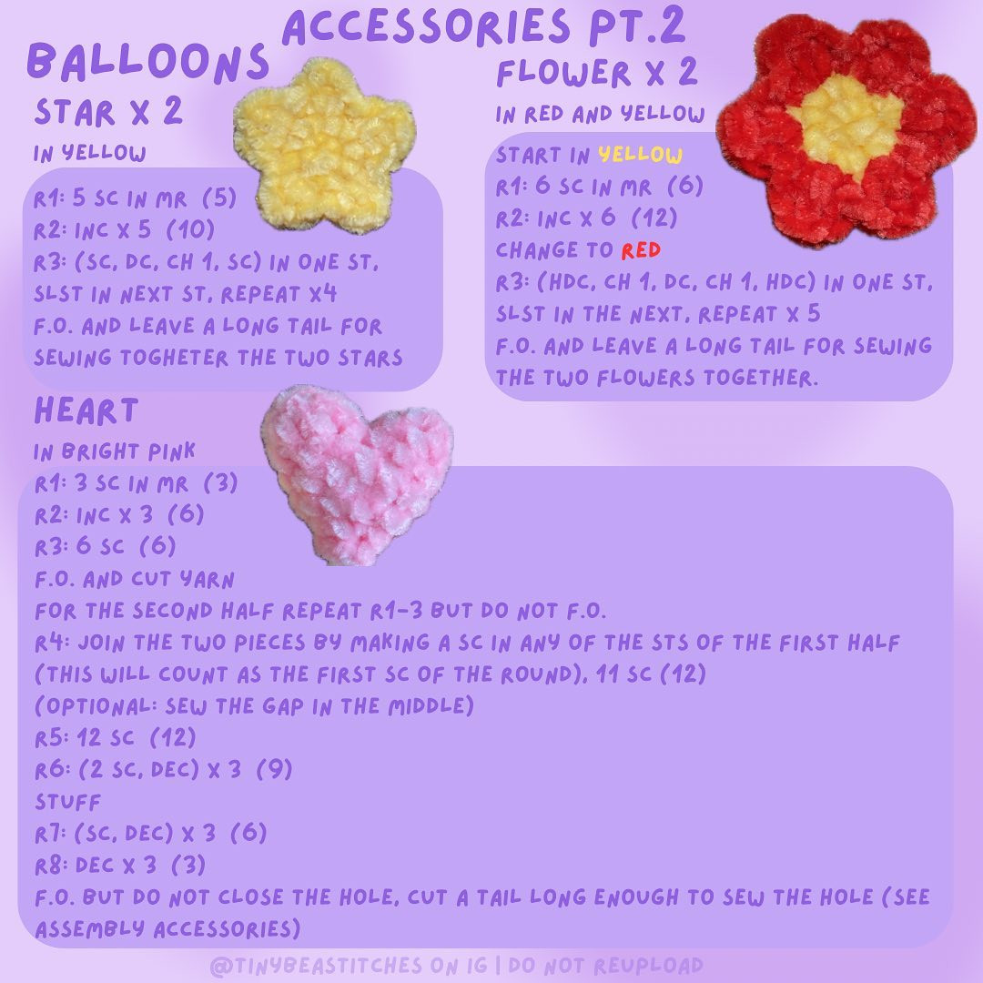 Adorable Crochet Birthday Bear with Cake and Balloons Pattern