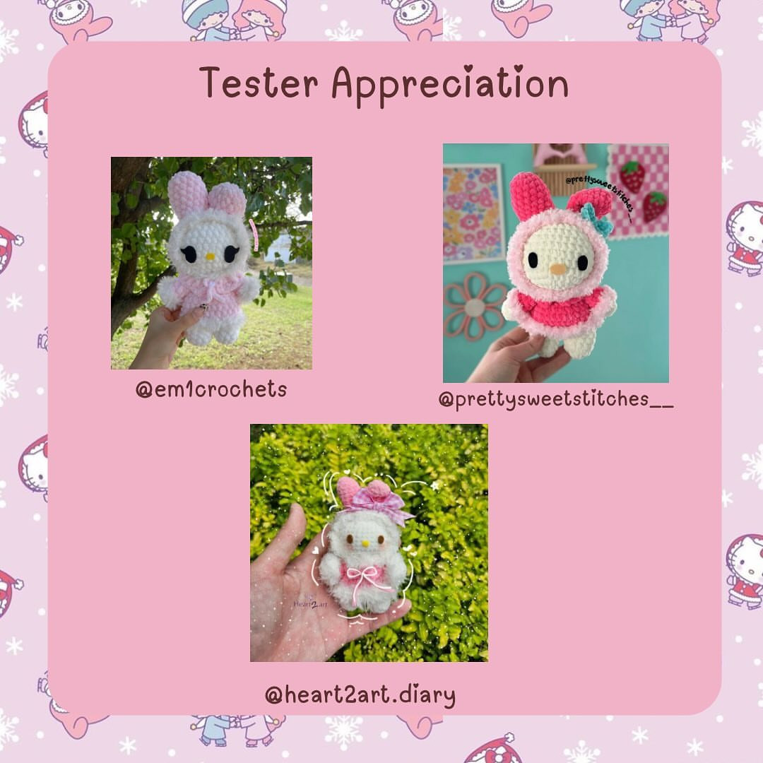 Adorable Crochet Bunny Amigurumi Free Pattern for Beginners