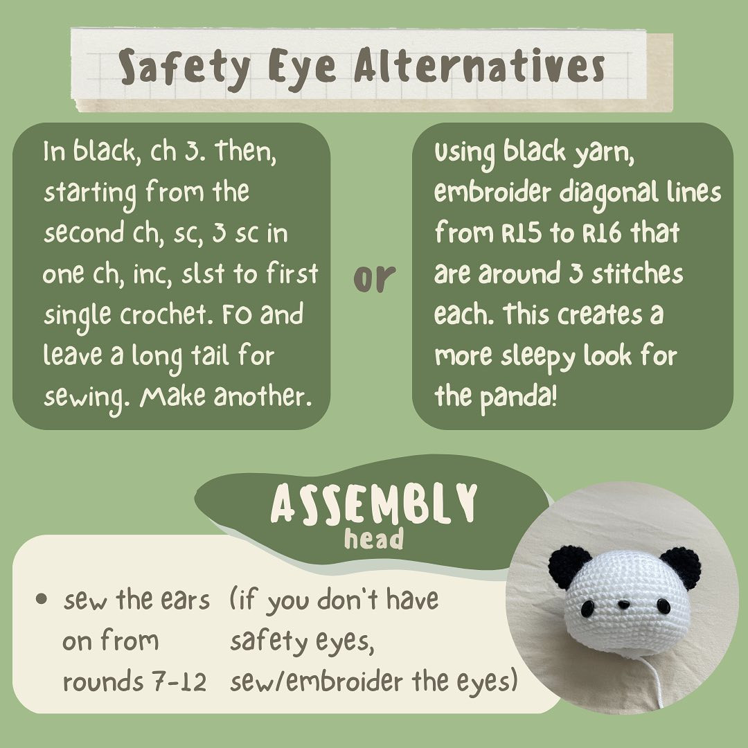 Adorable Crochet Panda Plushie Pattern