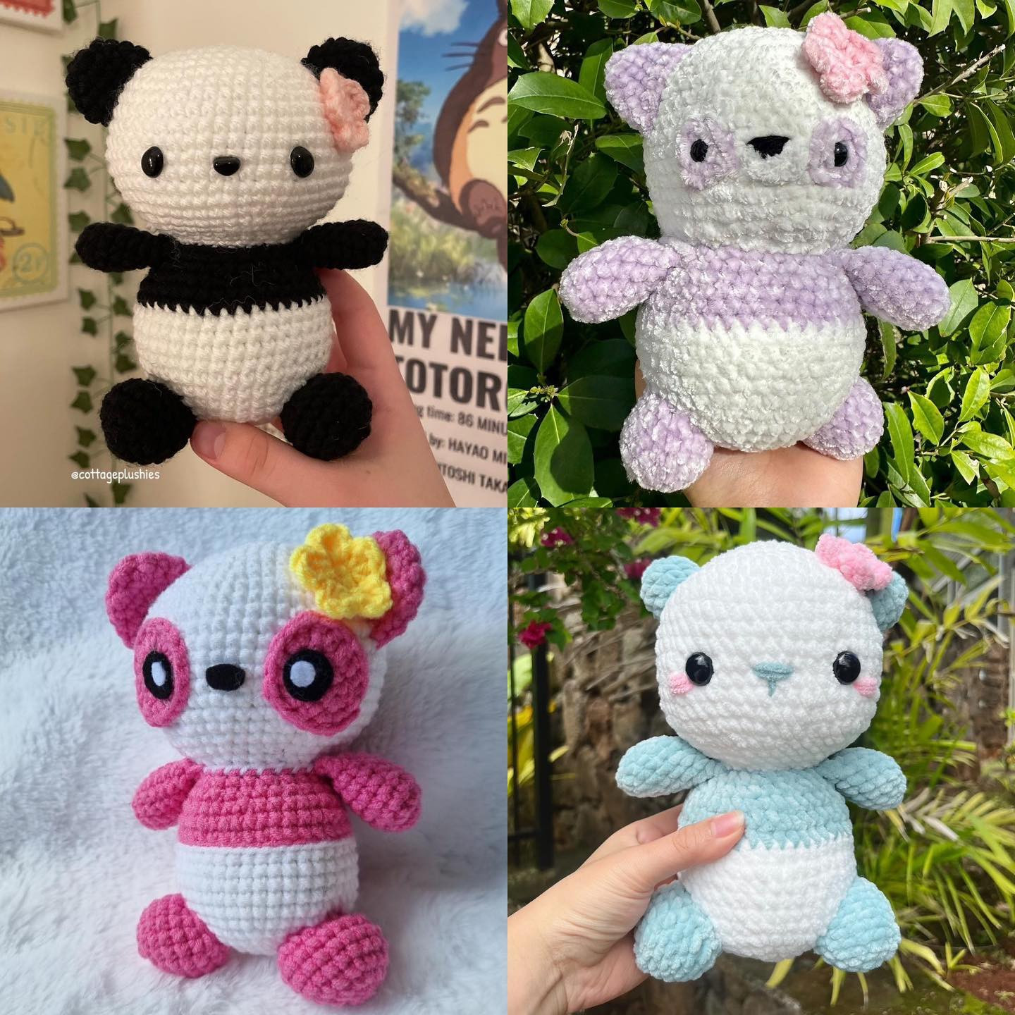 Adorable Crochet Panda Plushie Pattern