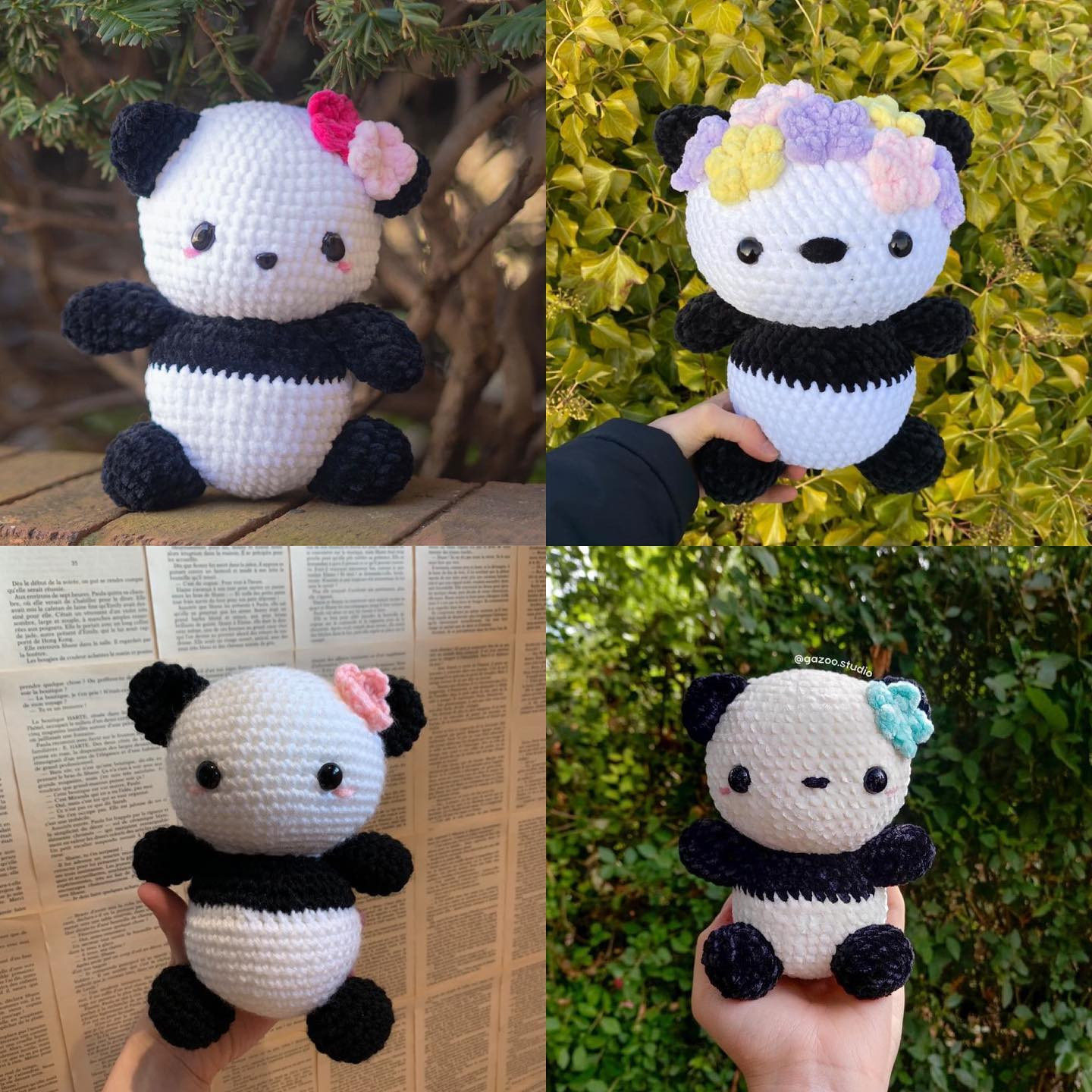 Adorable Crochet Panda Plushie Pattern