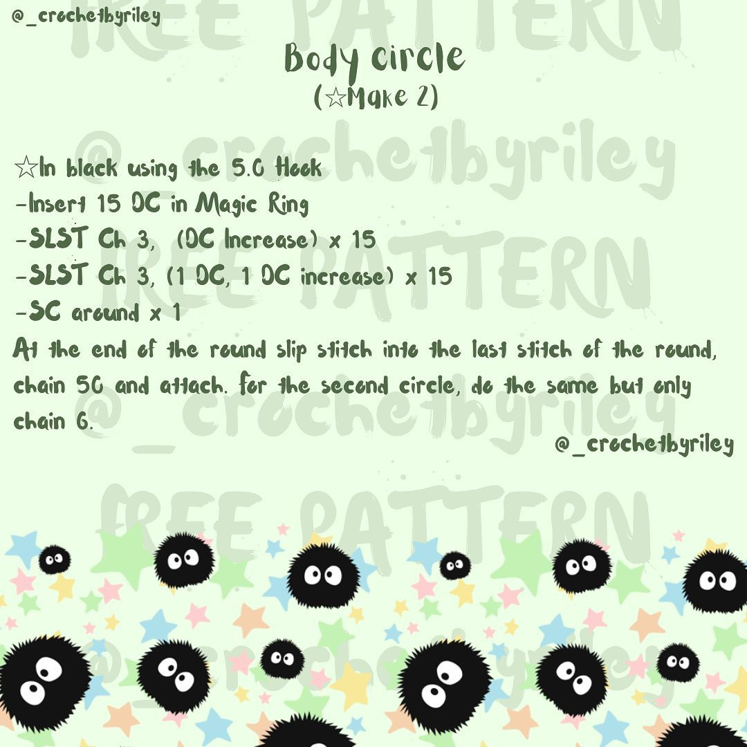 Adorable Crochet Soot Sprite AirPods Pouch Pattern