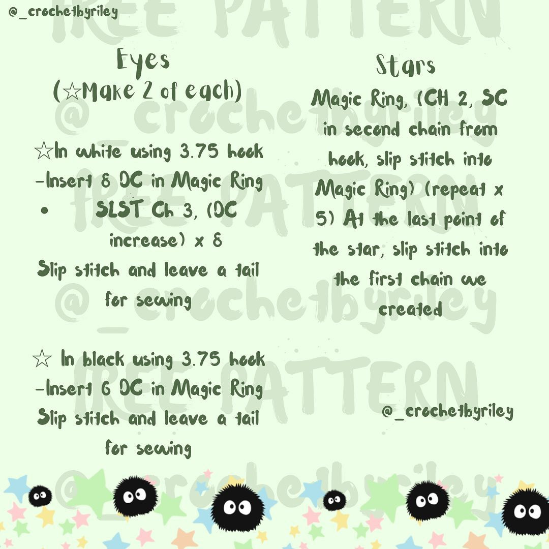 Adorable Crochet Soot Sprite AirPods Pouch Pattern