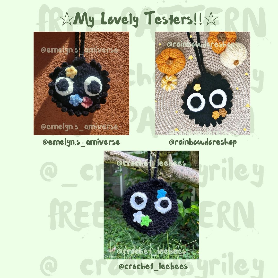 Adorable Crochet Soot Sprite AirPods Pouch Pattern