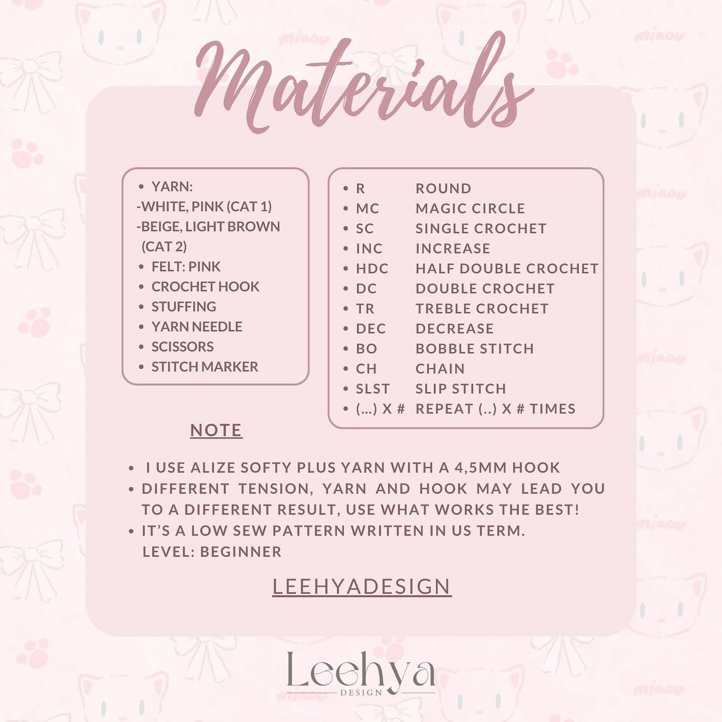 Adorable Fluffy Kitty Keychain Crochet Pattern for Beginners