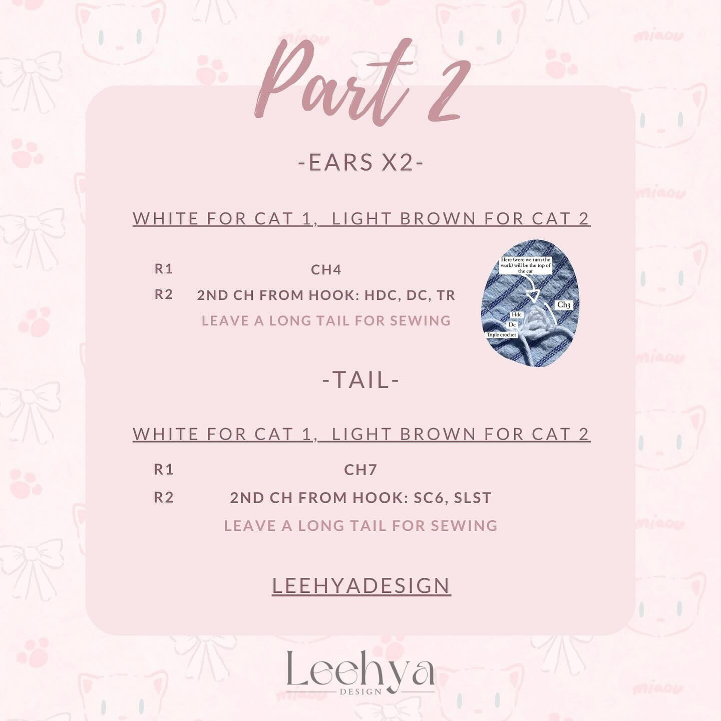 Adorable Fluffy Kitty Keychain Crochet Pattern for Beginners