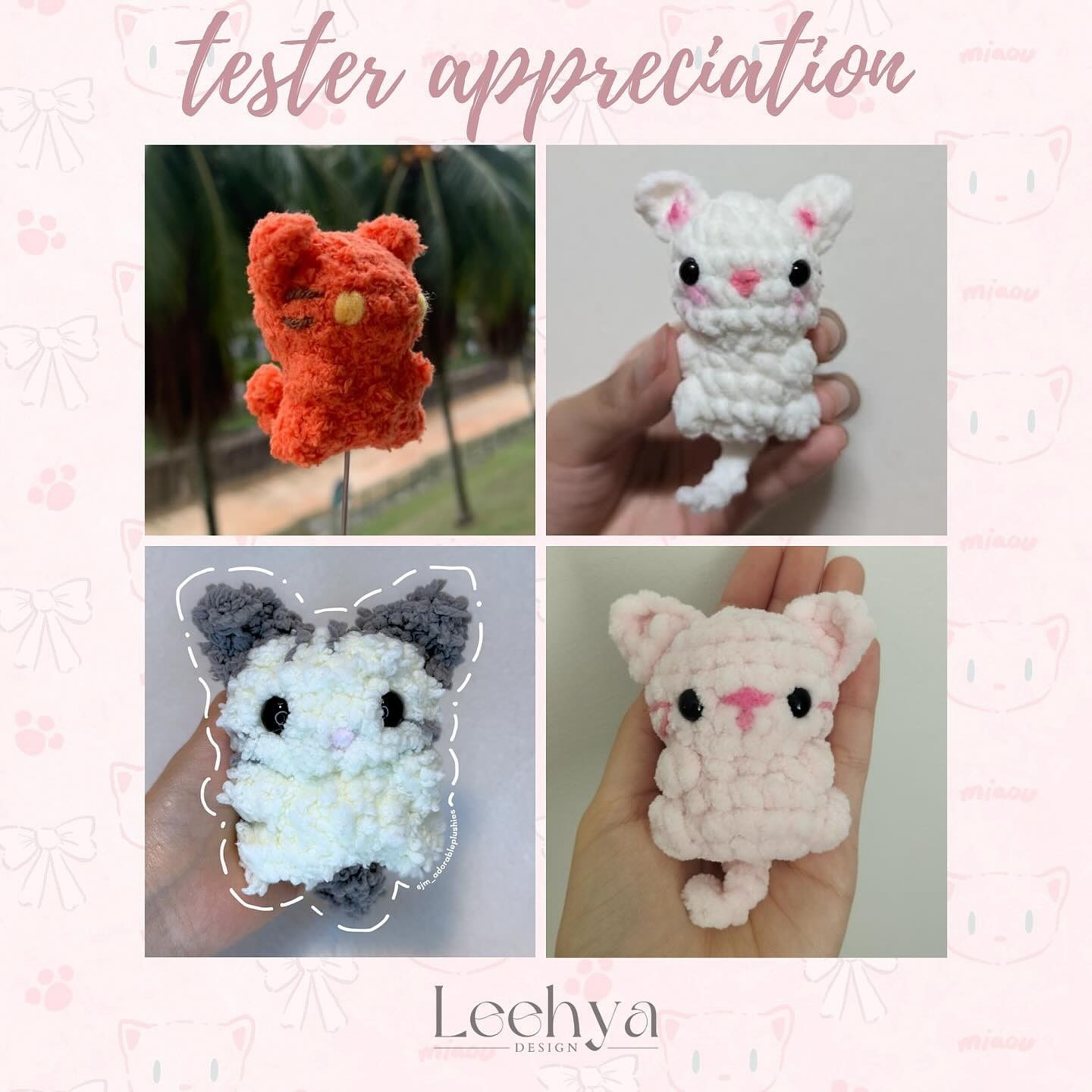 Adorable Fluffy Kitty Keychain Crochet Pattern for Beginners