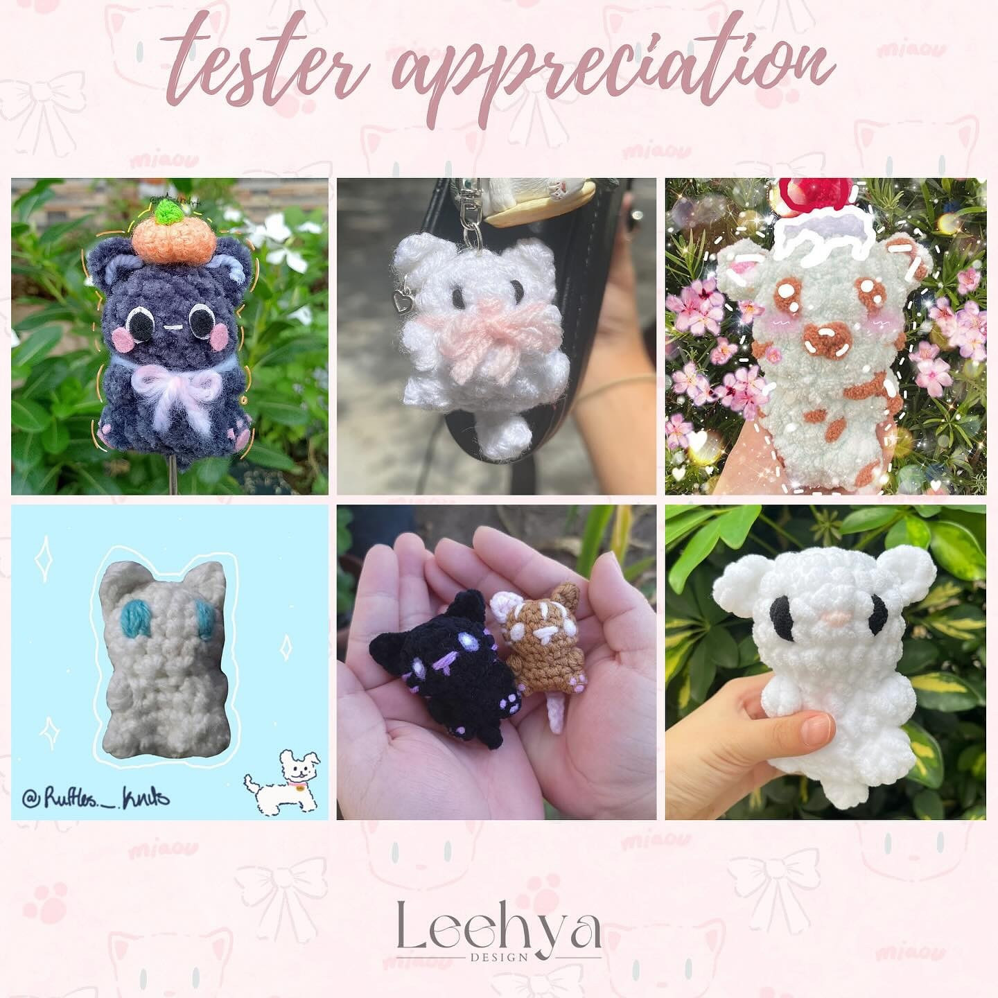 Adorable Fluffy Kitty Keychain Crochet Pattern for Beginners