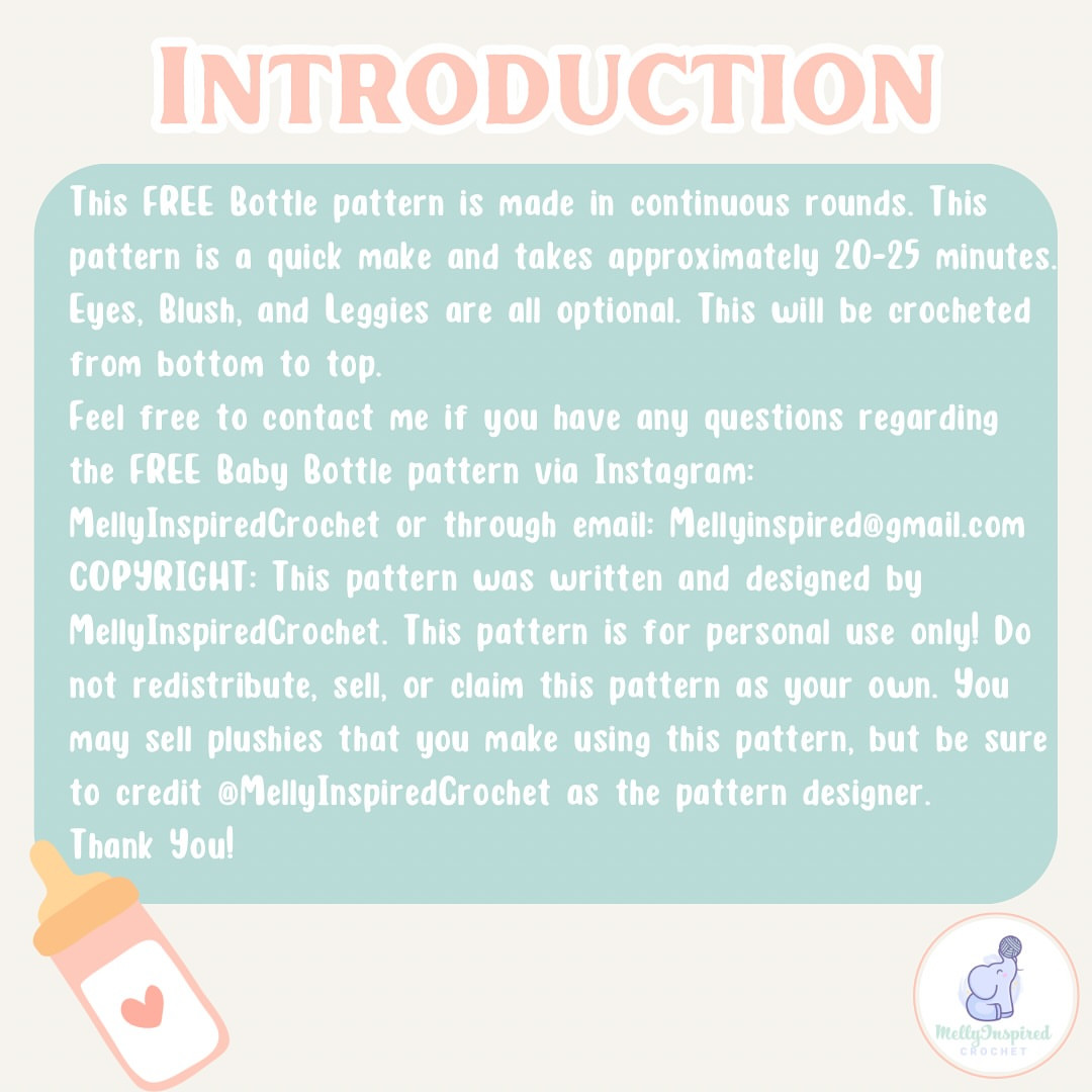 Adorable Free Crochet Pattern: Baby Bottle Bag