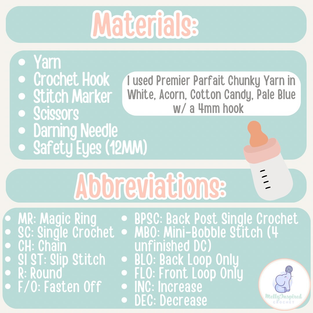 Adorable Free Crochet Pattern: Baby Bottle Bag