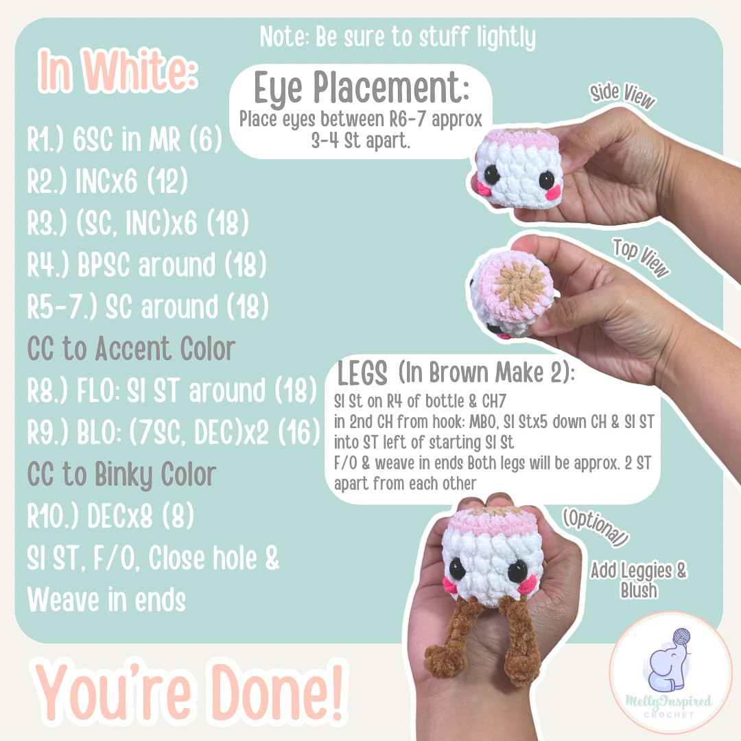 Adorable Free Crochet Pattern: Baby Bottle Bag