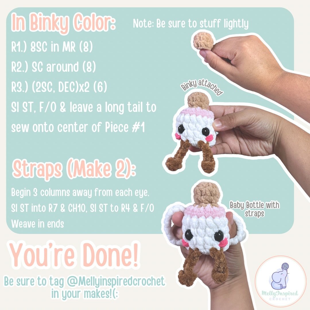 Adorable Free Crochet Pattern: Baby Bottle Bag