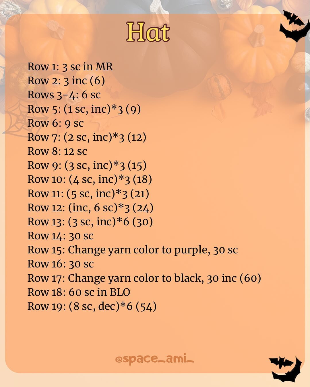 Adorable Halloween Cat Crochet Pattern with Witch Hat