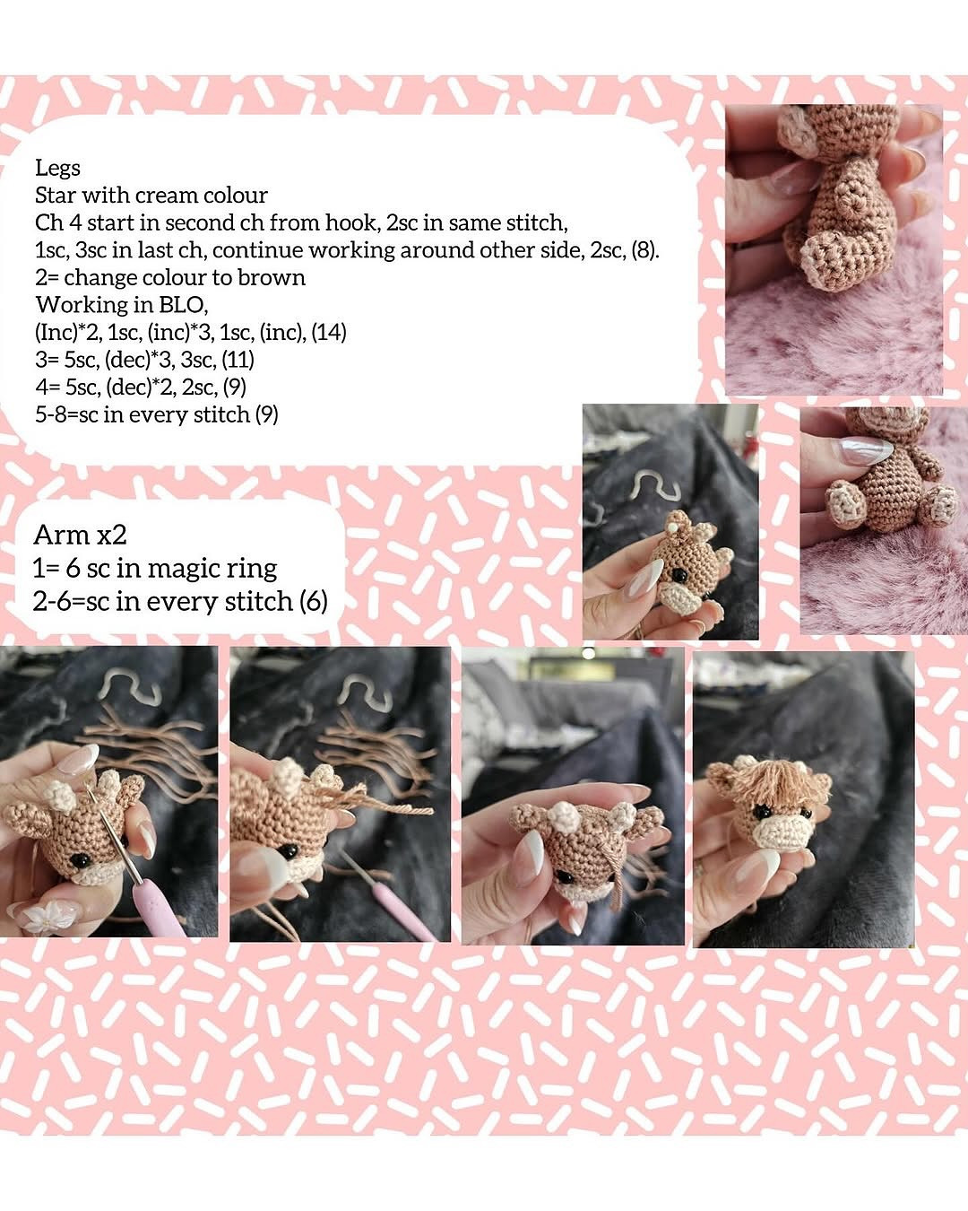 Adorable Hiland Cow Crochet Pattern for Free Download