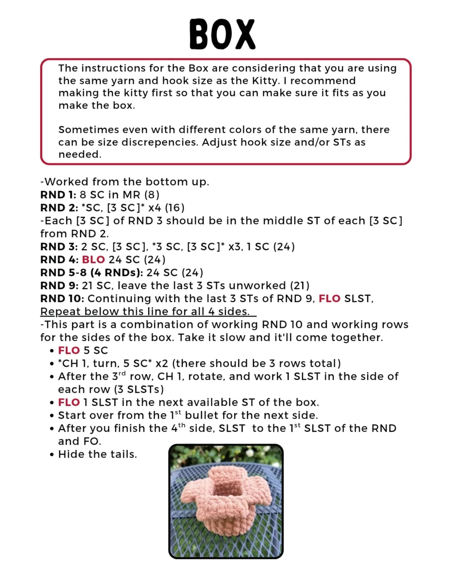 Adorable Kitty Box Crochet Pattern for Creative Craft Lovers