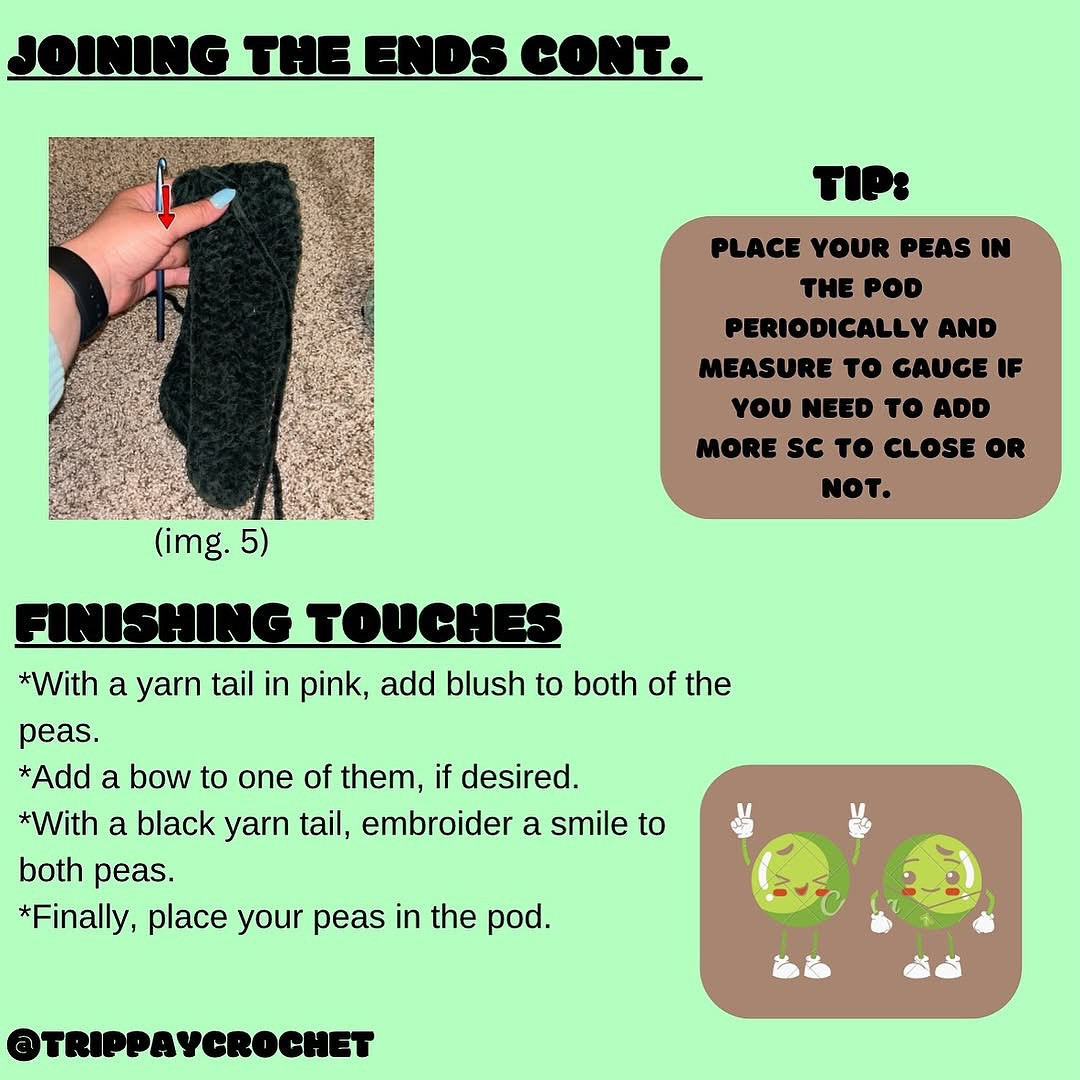 Adorable Peas in a Pod Crochet Pattern for Beginners