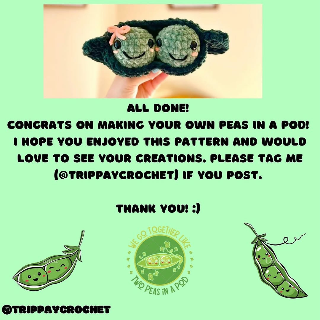 Adorable Peas in a Pod Crochet Pattern for Beginners