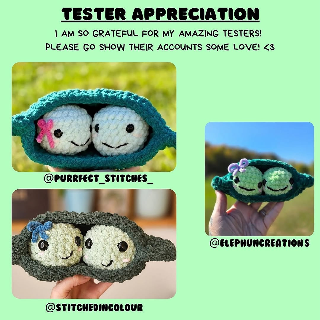 Adorable Peas in a Pod Crochet Pattern for Beginners