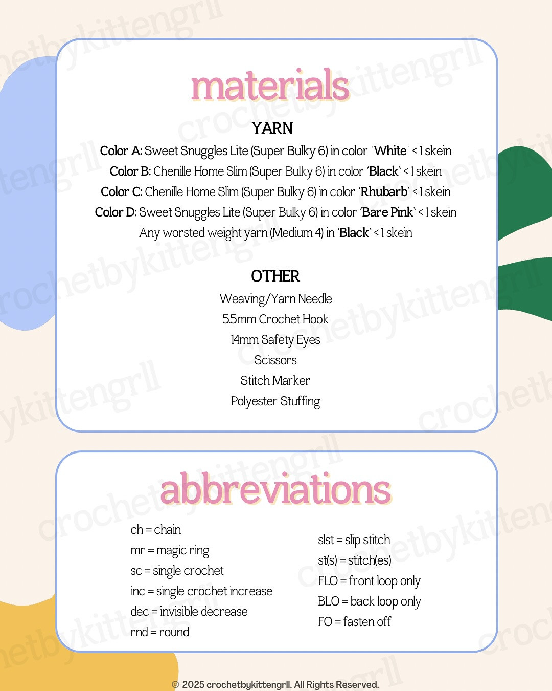 Adorable Pochacco Crochet Pattern for Beginners Free Download